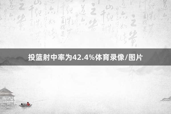 投篮射中率为42.4%体育录像/图片